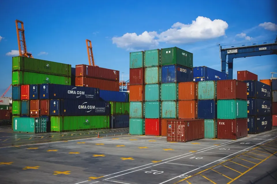 port, pier, cargo containers, crate