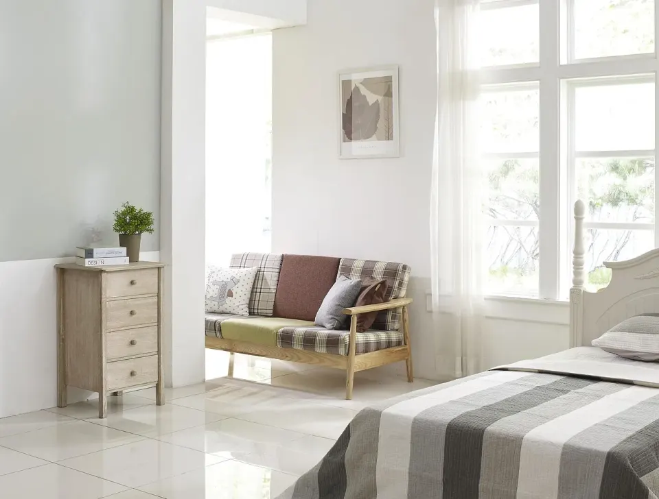 bedroom, cupboard, bed, room
