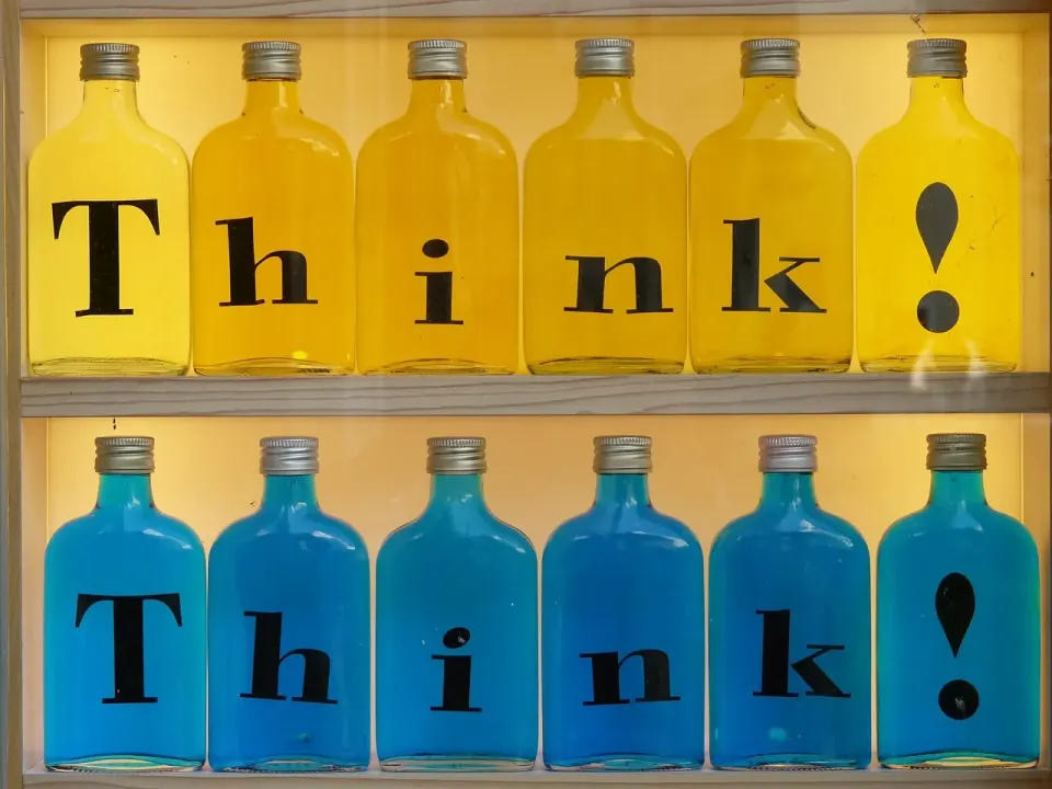 yellow, blue, container, window