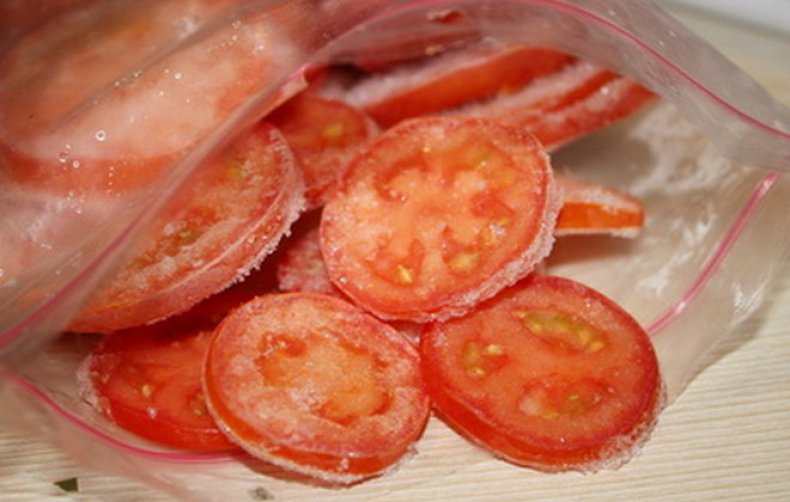 Dondurulmuş domates